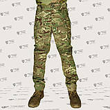 Сучасні бойові тактичні штани з еластичними вставками в камуфляжі Мультікам, фото 2