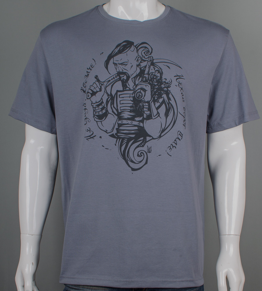 Футболка супер-батал Козак 2503сб (Уп.2шт 5XL,6XL), Графіт