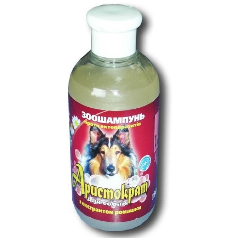 Шампунь Аристократ для собак із ромашкою проти бліх 350 мл, фото 1