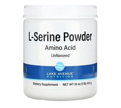 L-серин у порошку Lake Avenue Nutrition L-Serine 454 г, фото 1