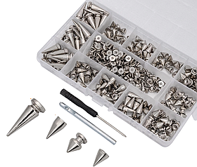 Набір шипів 180 штук колір Нікель