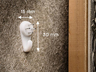 Гачок-ключниця. 15х30мм