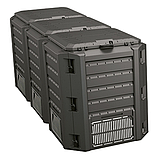 Компостер садовий 1200 л Prosperplast Compogreen PIKSM1200C-S411 чорний 3 модулі, фото 3