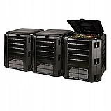 Компостер садовий 1200 л Prosperplast Compogreen PIKSM1200C-S411 чорний 3 модулі, фото 4