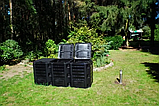 Компостер садовий 1200 л Prosperplast Compogreen PIKSM1200C-S411 чорний 3 модулі, фото 6