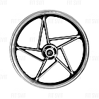 Диск передній 18" 1.6 Viper 150 cc литий під дискове гальмо, фото 4