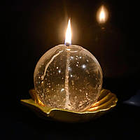 Декоративна гелева свічка Чародійка 525 куля "Перлина"