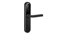 Розумний дверний біометричний замок SEVEN LOCK SL-7768BF (85мм) black, фото 5