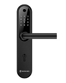 Розумний дверний біометричний замок SEVEN LOCK SL-7768BF (85мм) black