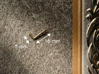 Гачок для ключниці. 16х7мм