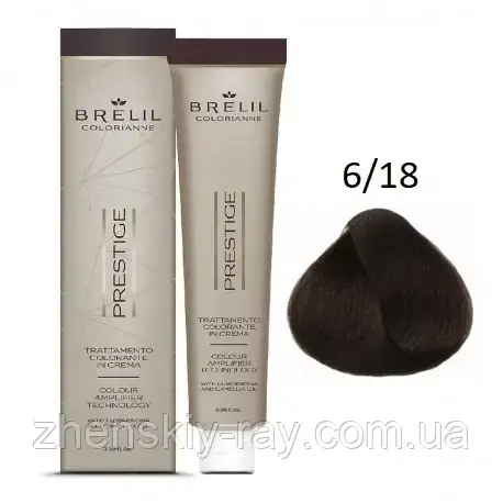 Фарба для волосся Brelil Professional Colorianne Prestige 6/18, фото 1