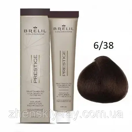 Фарба для волосся Brelil Professional Colorianne Prestige 6/38, фото 1