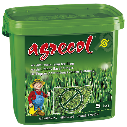 Комплексне мінеральне добриво від моху на газоні Agrecol (Агрекол), NPK 15.0.0, 5кг, фото 1