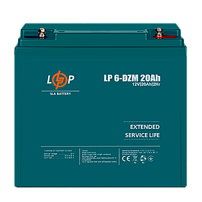 Тяговий свинцево-кислотний AGM акумулятор LP 6-DZM-20 Ah, фото 3