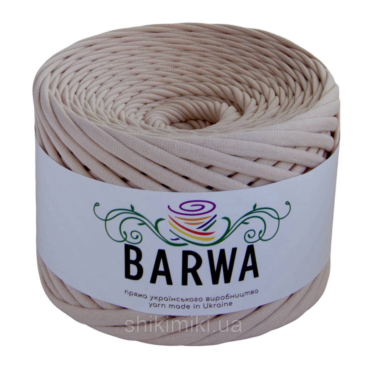 Пряжа трикотажна Barwa (7-9 мм / 100 м), колір Пудра, фото 1