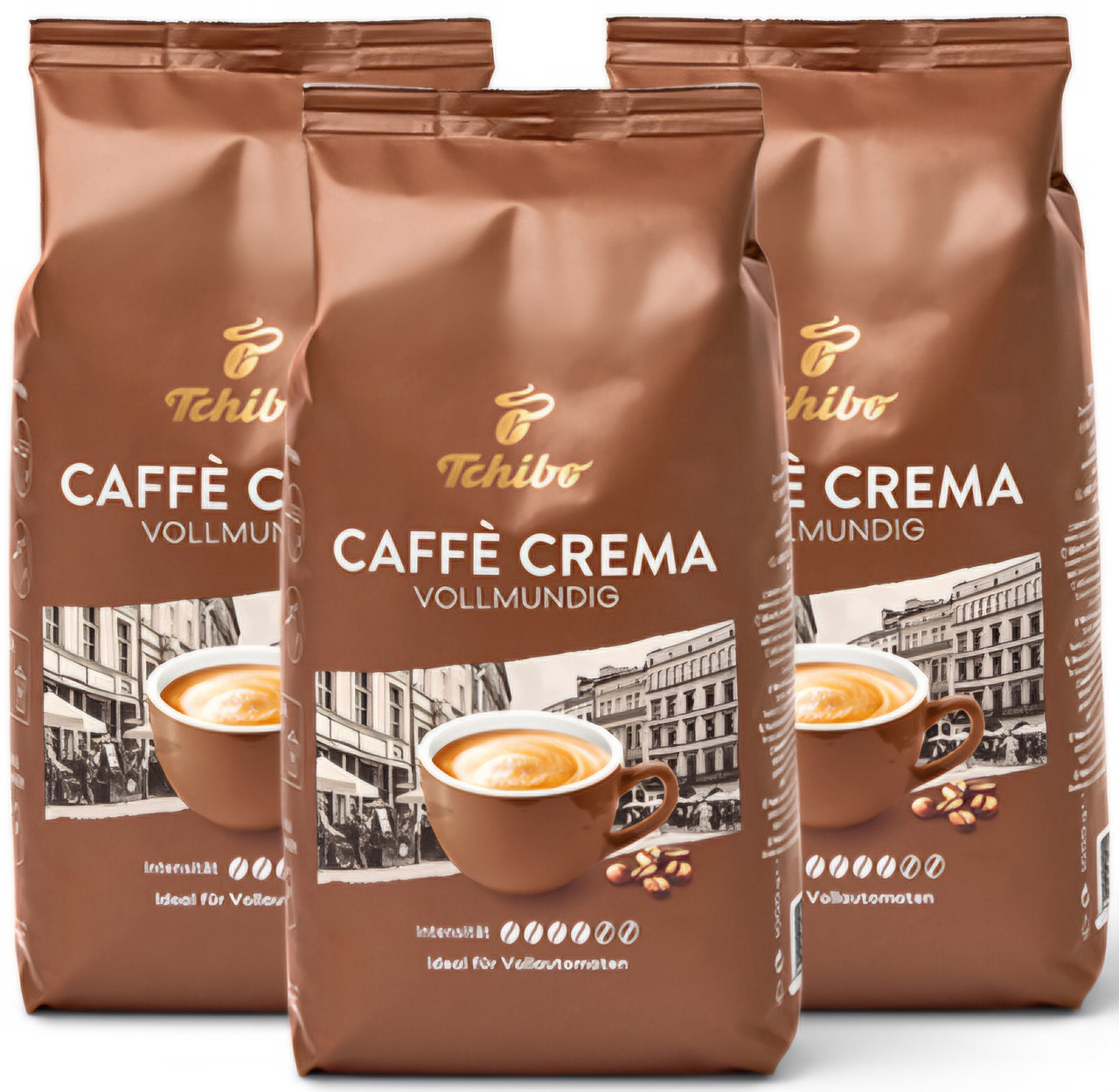Оригінал! Кава у зернах Tchibo Caffe Crema VOLLMUNDIG 1000г Німеччина