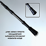 Палиці для скандинавської ходьби трекінгові палки для гір туристичні для спортивної ходьби чорні (6002), фото 8