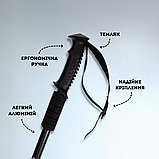 Палиці для скандинавської ходьби трекінгові палки для гір туристичні для спортивної ходьби чорні (6002), фото 6