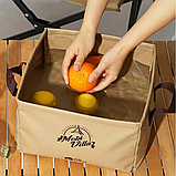 Відро складане Mobi Garden Square Bucket 13л EX20674001 khaki, фото 4