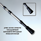 Палиці для скандинавської ходьби трекінгові палки для гір туристичні для спортивної ходьби сірі (6002), фото 8