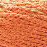 Пряжа Yarnart Macrame Rope 3 мм № 770 помаранчевий (Ярнарт Макраме Роп 3 мм), фото 2