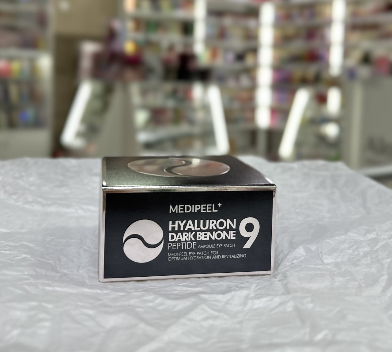 Гідрогелеві патчі від темних кіл з пептидами Medi Peel Hyaluron Dark Benone Peptide 9 Ampoule Eye Patch 60