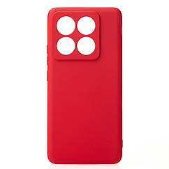 Силіконовий чохол SOFT Silicone Case для Xiaomi 14T Pro (без лого) червоний