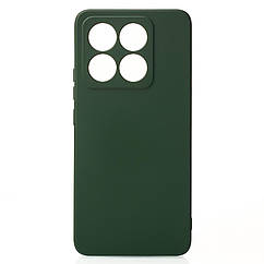 Силіконовий чохол SOFT Silicone Case для Xiaomi 14T Pro (без лого) темно-зелений