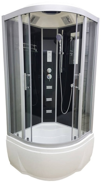 Душовий бокс Veronis BV-5-90 black 90х90х220