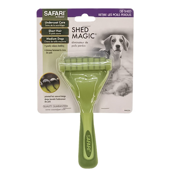Дешеддер Safari Short Shed Magic САФАРІ ШЕД МЕДЖИК інструмент для короткої шерсті собак, що линяють, середній
