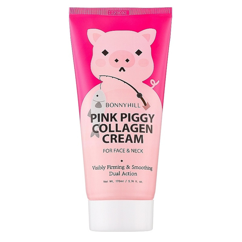 Крем для обличчя та шиї з колагеном Bonnyhill Pink Piggy Collagen Cream 170 мл