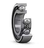 Підшипник 6207 SKF (207) розміри: 35*72*17 кульковий радіальний, фото 2