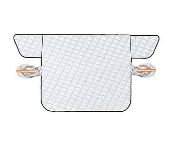 Магнітна зимова накидка на скло 225*120 / Захисна накидка лобового скла від снігу та льоду / Світловідбивна автонакидка