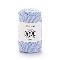 Yarnart MACRAME ROPE 3 мм (Макраме Роп 3 мм) № 760 блакитний (Пряжа, нитки для в'язання)