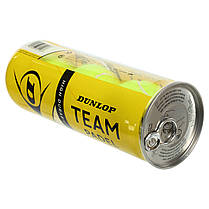 М'ячі для великого тенісу DUNLOP TEAM PADEL DL601385 3шт салатовий, фото 6