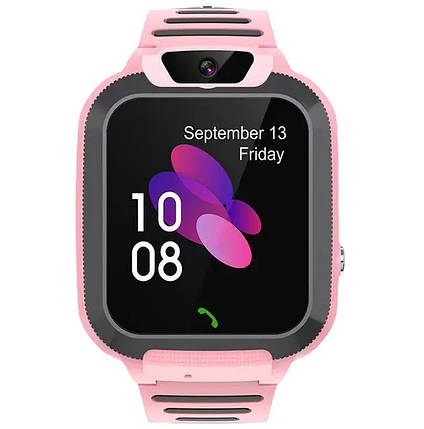 Розумний дитячий годинник Smart Watch Q20 з GPS-трекером, SOS, SIM, чатом, камерою та контролем для батьків Рожевий, фото 1