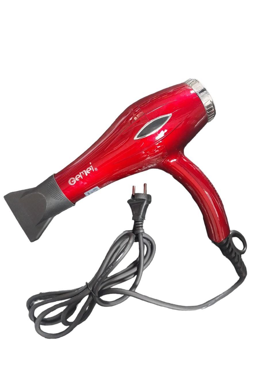 Фен професійний Gemei GM-1770 2200 Вт червоний