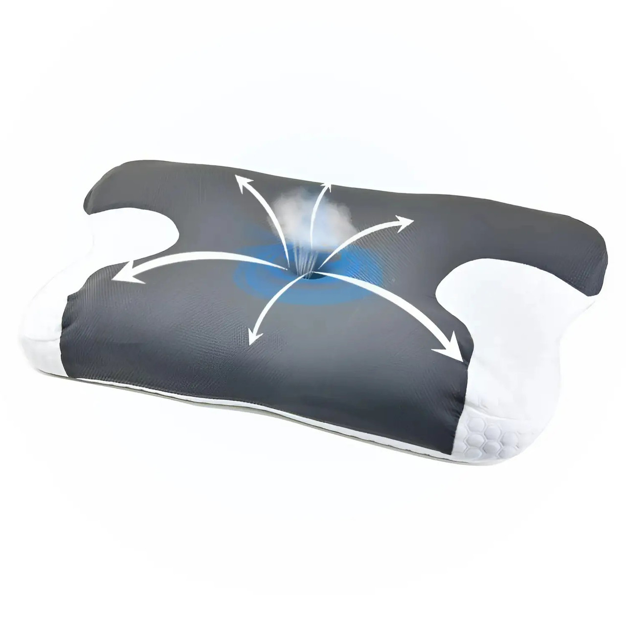 Анатомічна подушка Supretto з піною пам'яті охолоджуюча з місцем для рук (9119), фото 1