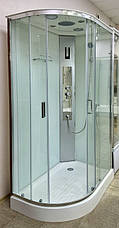 Душовий бокс Veronis BN-4-120 White Chrome (R) 120x80x215, фото 3