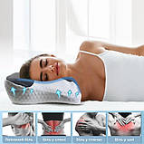 Анатомічна подушка Supretto з пам'яттю охолоджуюча з місцем для рук (9119), фото 8