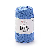 Yarnart MACRAME ROPE 3 мм (Макраме Роп 3 мм) № 786 синій (Пряжа, нитки для в'язання)