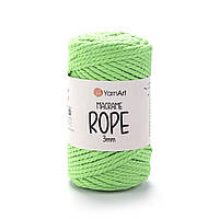 Yarnart MACRAME ROPE 3 мм (Макраме Роп 3 мм) № 802 яскраво-зелений (Пряжа, нитки для в'язання)