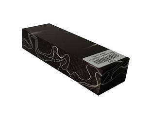 Брусок акриловий Акрил для рукоятиі ножа Білий/чорний 120x40x25 мм