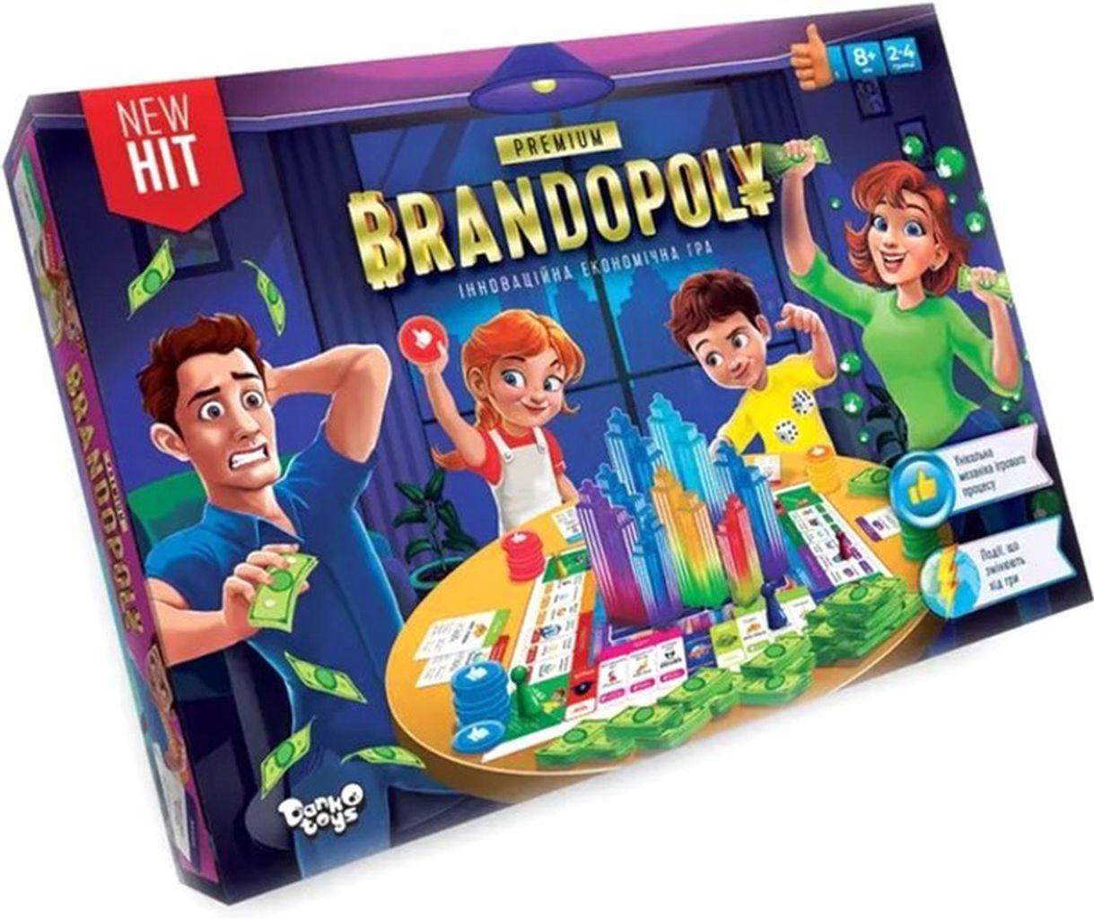 Настільна гра Danko Toys ДТ-БИ-07 Brandopoly 2-4 гравці для дітей та дорослих