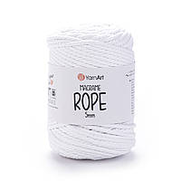 Yarnart MACRAME ROPE 5 мм (Макраме Роп 5 мм) № 751 білий (Пряжа, нитки для в'язання)