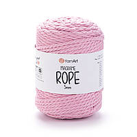 Yarnart MACRAME ROPE 5 мм (Макраме Роп 5 мм) № 762 рожевий (Пряжа, нитки для в'язання)
