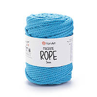 Yarnart MACRAME ROPE 5 мм (Макраме Роп 5 мм) № 763 бірюзовий (Пряжа, нитки для в'язання)