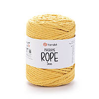 Yarnart MACRAME ROPE 5 мм (Макраме Роп 5 мм) № 764 жовтий (Пряжа, нитки для в'язання)