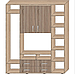 Шафа-купе ТВ-2 Алекса розсувна шафа 2 двері з полицею під тв купити в Одесі, Україні, фото 2