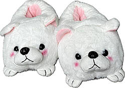 Домашні капці іграшки кігурумі песики білі